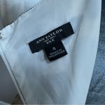 Ann Taylor  Silk watercolor midi length sleeveless dress 4 sheath lined white Photo 7