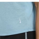 Nike Tank Top Yoga NWT Embroidered Sleeve Blue/White Womens Size Large Photo 3