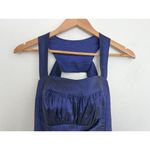 Jessica McClintock VTG Dark Purple Ruched Goth Vampire Noir Corset Mini Dress S Photo 1