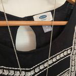 Old Navy Midnight Black Embroidered Tunic Photo 5