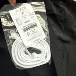 J.Crew NWT  Scalloped One Piece Swimsuit Black White Colorblock Sz L CI109 Photo 9