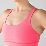 Lululemon  Energy Bra Size 8 Flash Light Pink Luxtreme Crossback EUC No Pads Photo 0