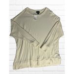 Simply Emma Women's 2X Brushed Tunic Sweater Ivory White New Photo 1