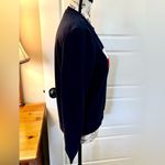 Tommy Hilfiger Crewneck Flocked Graphic Navy Fleece Lined Sweatshirt ~Small Photo 4