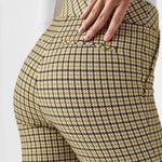 Spanx  The Perfect Pant Kick Flare Dijon Jacquard Houndstooth Plaid XL Photo 4