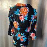 Maeve Anthropologie  Womens Woodland Walk Top  Black Floral Button Up.  order(58) Photo 8