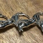 Head Three Horse  Equestrian Sterling Silver Pin Brooch Photo 4