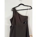 Lulus NWOT Show Stopping Style Black One Shoulder Cutout Maxi Dress Size XL Photo 5