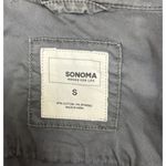 Sonoma Utility Jacket Womens S Gray Full Zip Long Sleeve Cotton Stretch Military Photo 4