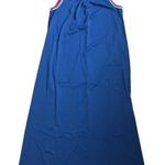 1970s Lorraine Blue Sleeveless Maxi Chemise House Dress Vintage Nightgown Photo 1