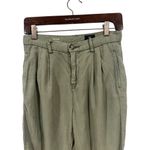 AG Adriano Goldschmied Women’s The Evan Khakis Green 25R Minimalist Preppy Photo 2