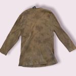 Y2K tie dye beaded detail ribbed 3/4 sleeve v neck shirt Green Size L Photo 1