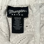 Wrangler NEW WOMEN'S CROP PEASANT BLOUSE SHIRT WHITE SMALL Photo 4