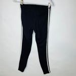 Adidas  Cotton Jersey 3 Stripe Leggings Black White Sz Small Photo 2