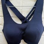 Brooks  Navy Blue Cross-Back Sports Bra Photo 0