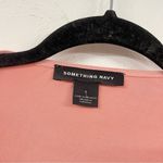 Something Navy  Pink Button Front Cardigan Sweater Womens S Lightweight Beachy Photo 1