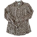 J.Crew prefect cheetah print silk cotton mix button down shirt brown 2 Photo 4