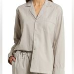 SKIMS  Poplin Sleep Button Up Sleep Top Photo 0