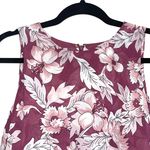 Loft Outlet Magenta Pink Floral Print Ruffle Knee-length Shift Dress Photo 1