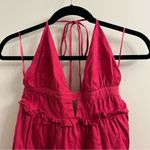 Cami NYC  Doris Pink Linen Halter Mini Dress Size Small Photo 4