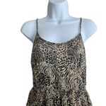 VERO MODA Womens Tiered Sundress XS Animal Print Lenzing Viscose Boho Indie Y2K Photo 11