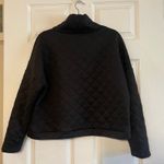 GapFit Quilted Mockneck Sweatshirt size Large Black Photo 1