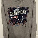 NFL  fanatics grey patriots champion long sleeve shirt size X-Large Photo 0