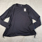 Under Armour  black long sleeve ruched sides 2xl nwt Photo 0
