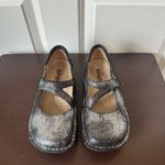 Alegria Jil-752 Metallic Silver Crackle Mary Jane Shoes Women’s Comfort Size 36 Photo 7