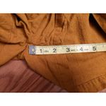 2pc Coord Fitted Button Up Tank Shorts Sz S Mustard Yellow Cottage Peasant Boho Photo 10