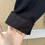 Soft Surroundings  Ellison Sweater Hoodie Pullover Black Cotton Wool Size Large Photo 4