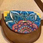 Chula boho mandala belt bag brown faux leather fanny pack waist colorful bag Photo 2