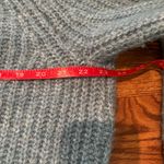 Universal Threads Universal Thread Baby Blue Chunky Knit Pullover with mock neck & balloon sleeves Photo 3