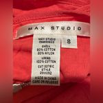 Max Studio  Salmon Pink Lace Knee Length Sleeveless Zip In Back V Neck SZ… Photo 6