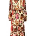 Flying Tomato Dress M Cream Fall Floral Long Sleeve Boho Wedding Guest Cottage Photo 0