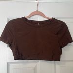 Aerie NWT  smoothiez brown cropped bra top Photo 0