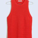 Madewell Crochet-Knit Crewneck Sweater Tank Size Small Photo 4
