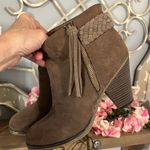 Altar'd State Booties Brown Faux Suede Side Zip Ankle Boots Womens 7.5 Photo 9