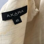 Axara Paris Linen Blend Faux Wrap Mini Cocktail Dress Size8 EU40 Metallic Thread Size 8 Photo 2