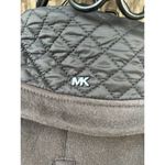 Michael Kors  Jacket Small Gray Coat Quilted Full Zip Logo Photo 2