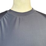 Black long sleeve crewneck stretchy pullover white leaf shirt women's size M Size M Photo 4