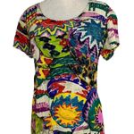 Jams World Vintage Sun Motif Colorful Shift Maxi Dress Size M Photo 5