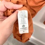 Sundry NWT Anthropologie  Ruched Long Zleeve Dress Sienna Orange Size 3 Photo 5