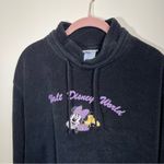 ✨ Vintage Black Minnie Mouse Walt Disney World Terry Sweatshirt Large Photo 1