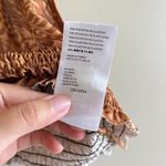 Urban Outfitters Margot Cropped Brown Satin Top Cami High Neck Womens Size M Photo 3