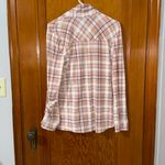 Como vintage Como  vitage  Peach Plaid Shirt sz large Photo 2