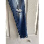 Kancan Women's 27 Mid Rise Light Wash Skinny Jeans Distressed Denim Straight Leg Blue Photo 4