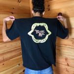 BLACK AND YELLOW BITE ME GRAPHIC TEE Size XXL Photo 0