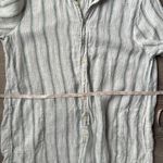 CP Shades  Linen Button Long Sleeve Tunic Dress Medium Photo 10