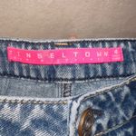 Tinseltown Denim Medium Wash High Rise Distressed Cut Off Shorts size 4 Photo 2